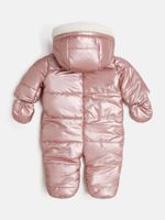 Metallic Heart Puffer Coverall (0-24M)