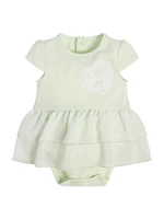 Heart Logo Chiffon Skirt Bodysuit (0-24M)