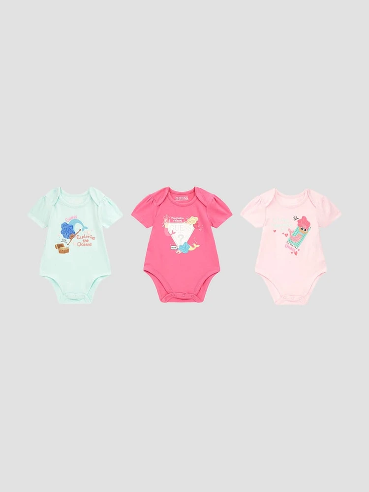 Mermaid Bodysuit Set (0-9M)