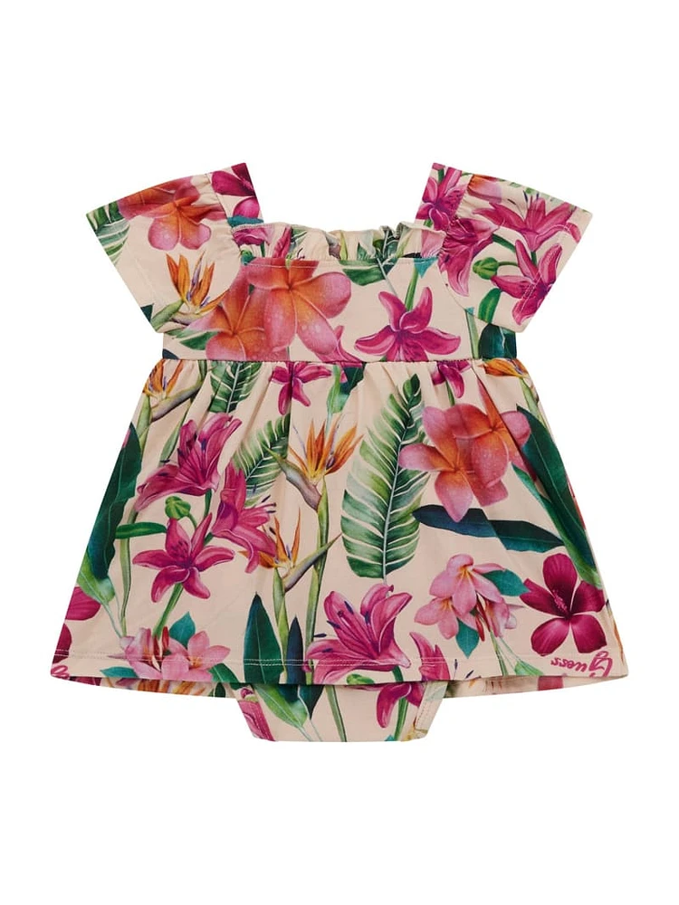 Eco Floral Bodysuit Dress (0-12M)