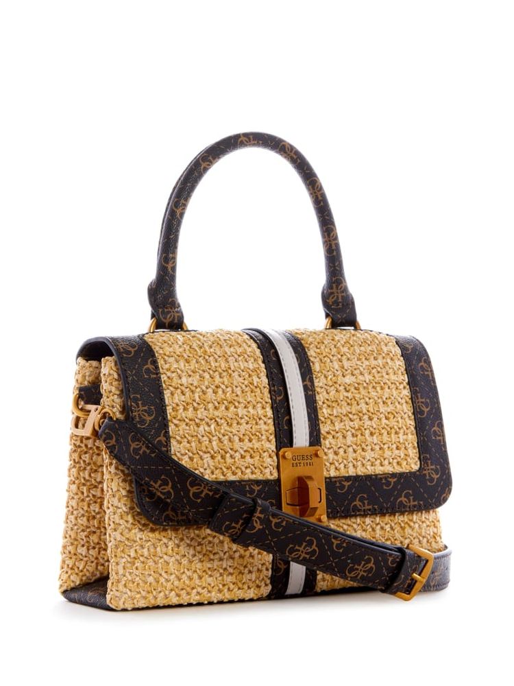 Kasinta Raffia Top-Handle Satchel