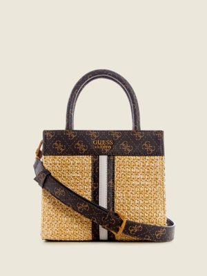 GUESS Kasinta Raffia Top-Handle Satchel