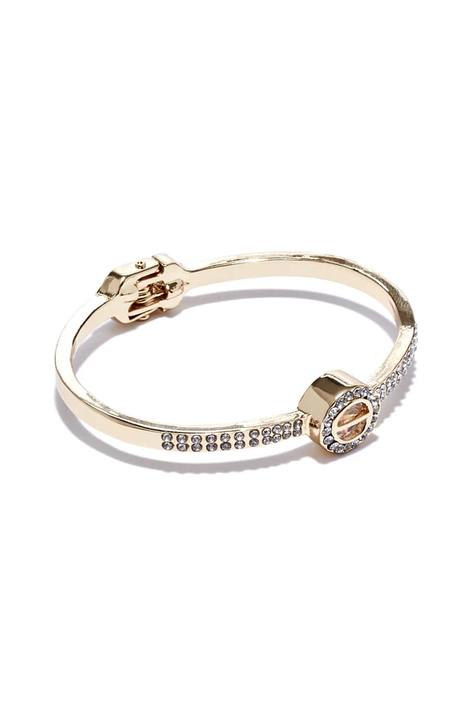 Caged Crystal Bangle