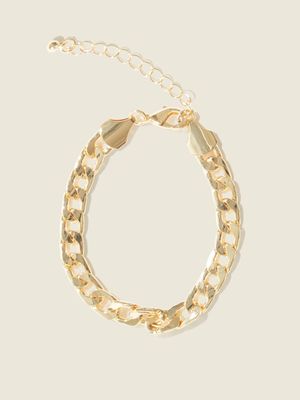 14K Gold-Plated Curb Chain Bracelet