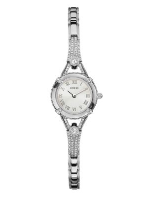 Silver-Tone Petite Crystal Watch