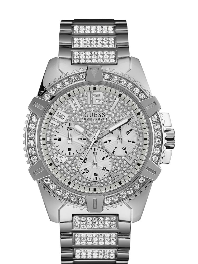 Silver-Tone Multifunction Watch