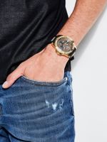 Gold-Tone Multifunction Watch