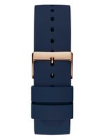 Navy and Rose Gold-Tone Analog Watch