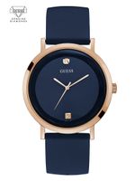 Navy and Rose Gold-Tone Analog Watch