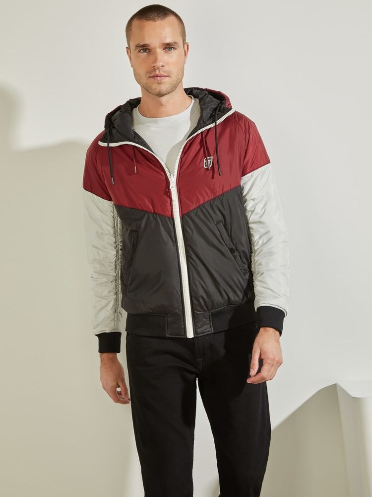 guess reversible puffer jacket