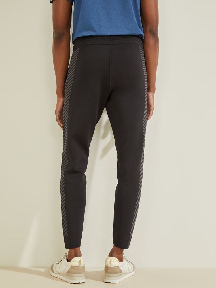 Checkered Teal Twill City Legging Pant