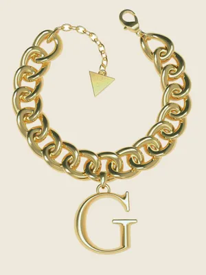 Gold-Tone G Logo Curb Chain Bracelet