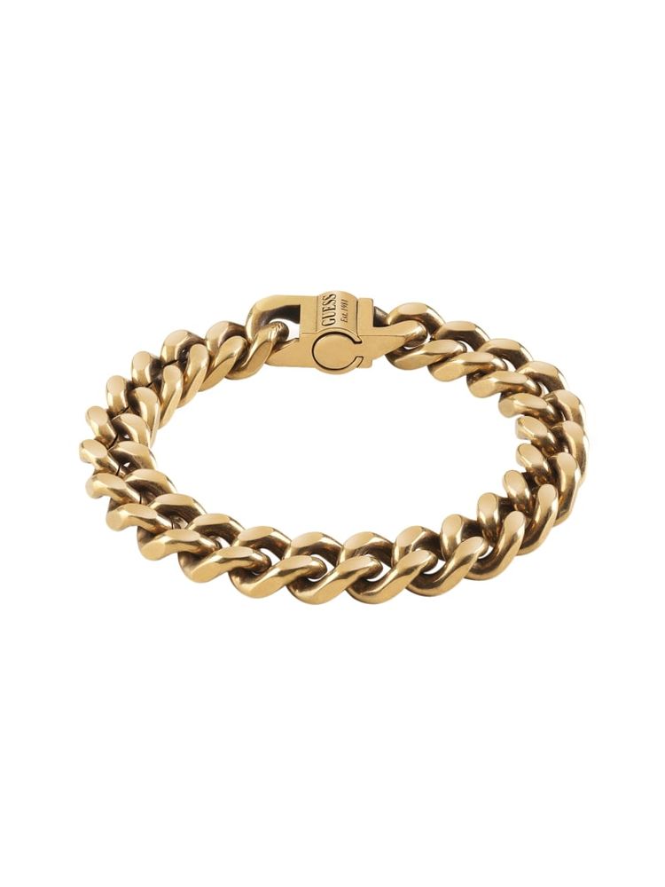 Gold-Tone Curb Chain Bracelet