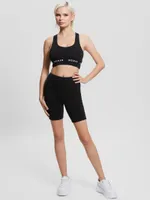 Eco Aline Logo Tape Biker Shorts