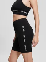 Eco Aline Logo Tape Biker Shorts