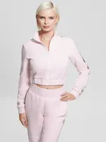 Eco Britney Cropped Zip-Up Sweater