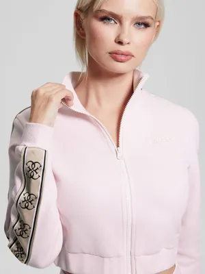 Eco Britney Cropped Zip-Up Sweater