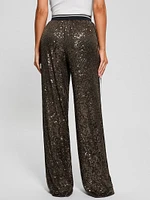 Mini Sequins Long Straight Pants