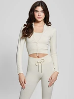 Seamless Ribbed Zip Active Top