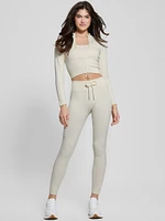Seamless Ribbed Zip Active Top