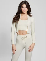Seamless Ribbed Zip Active Top