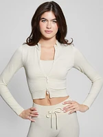 Seamless Ribbed Zip Active Top