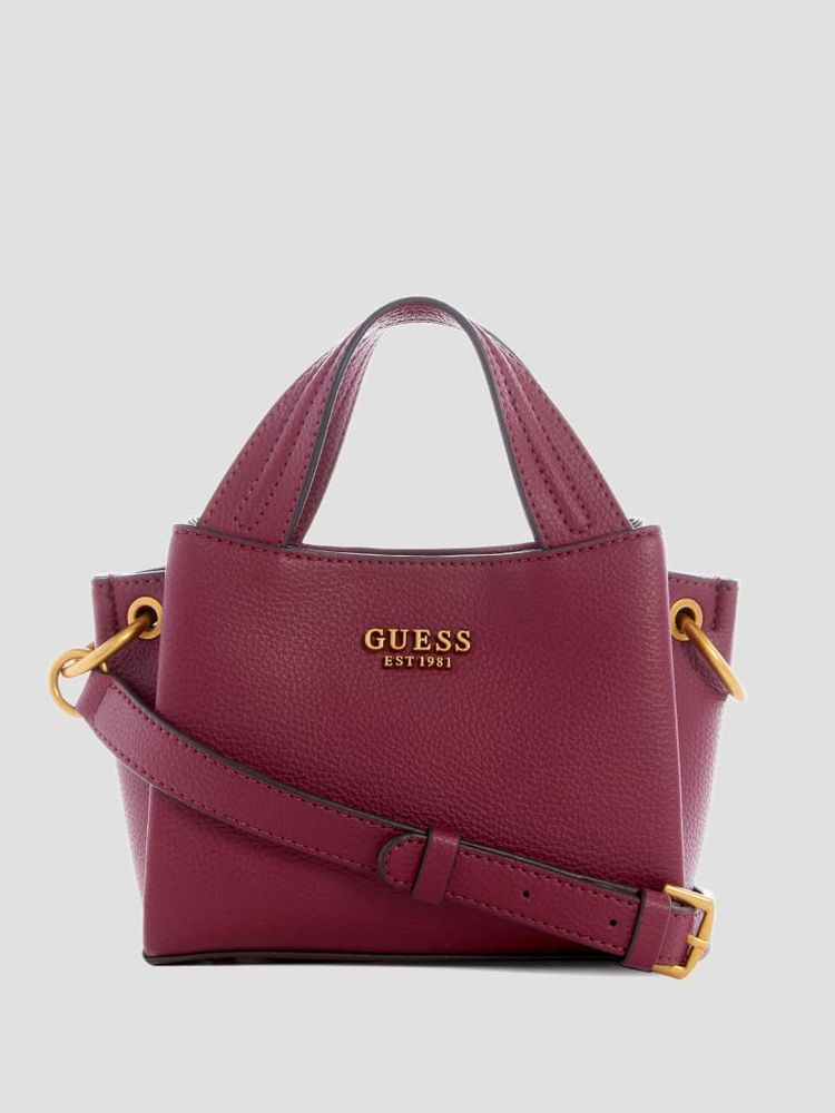 GUESS Katey Girlfriend Satchel - Fuchsia