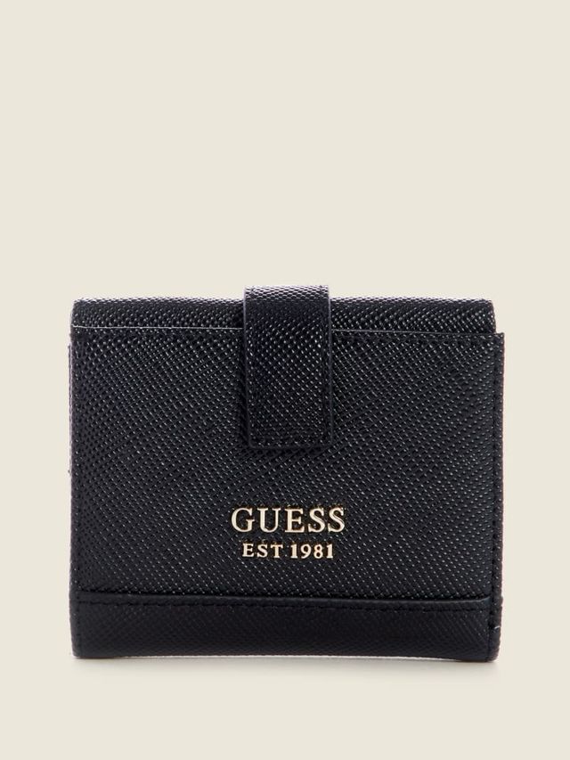 GUESS Cordelia Petite Logo Trifold Wallet - Latte Brown