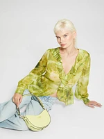 Sarita Top-Zip Shoulder Bag