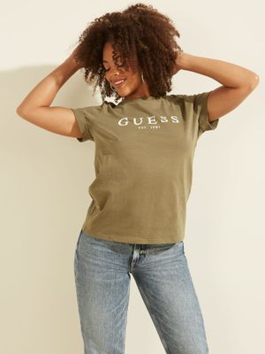 Eco Rolled Cuff Logo Tee