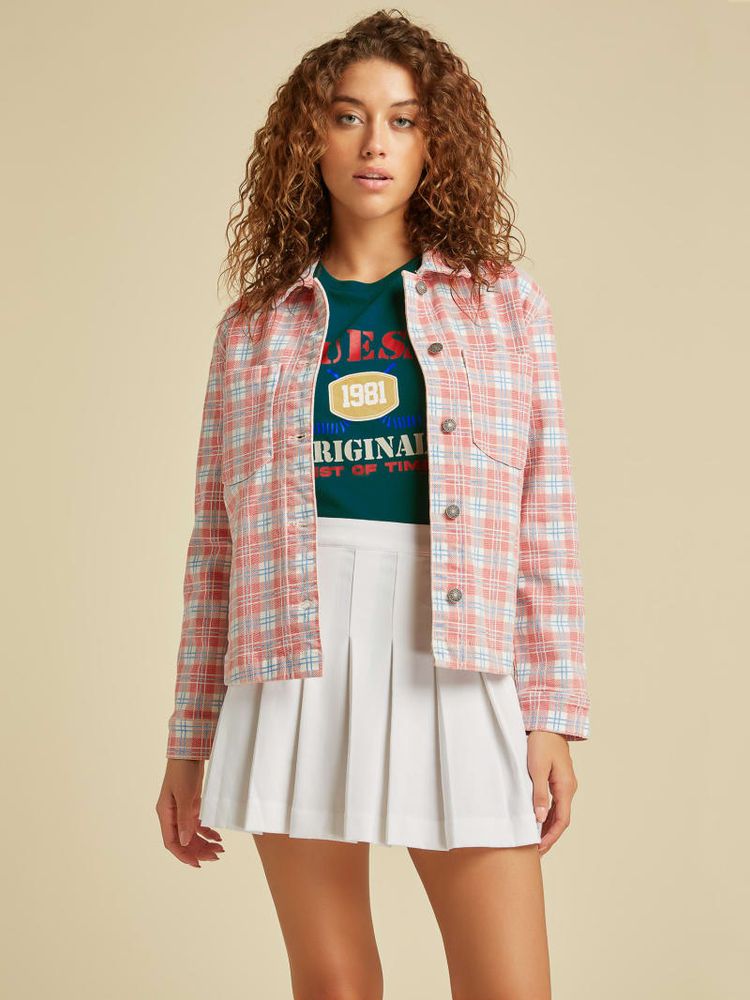 GUESS Originals Plaid Denim Jacket