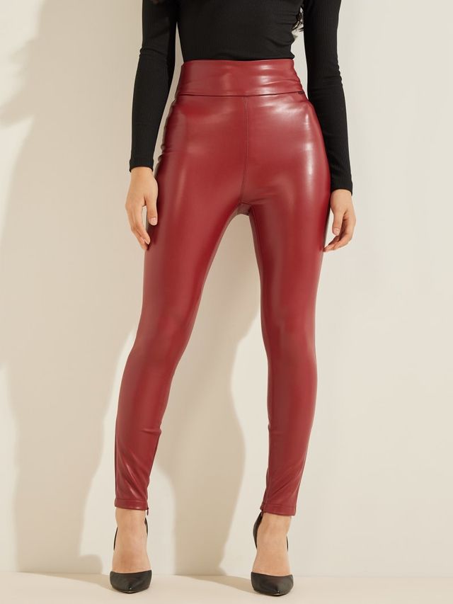 GUESS Leggings - Ponte and Faux Leather