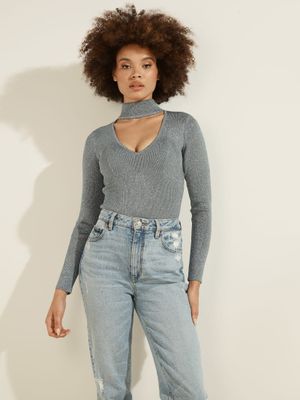 Lexie Lurex Cutout Sweater