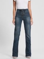 Harlow Lace-Up Flare Jeans