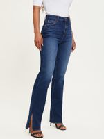 Eco Split Hem Relaxed Straight Jeans