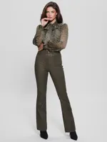 Pop '70s Snakeskin Flared Pants