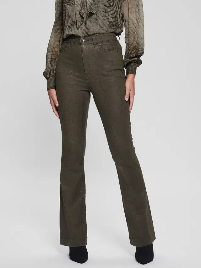 High Rise Split-Hem '70s Flare Jeans