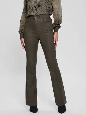 Pop '70s Snakeskin Flared Pants