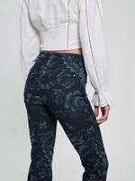 Eco Adeline Floral High-Rise Flare Jeans