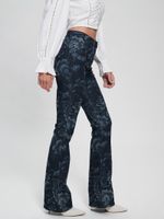 Eco Adeline Floral High-Rise Flare Jeans