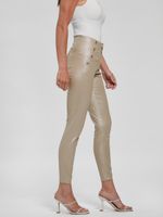 Viola Metallic High-Rise Skinny Jeans