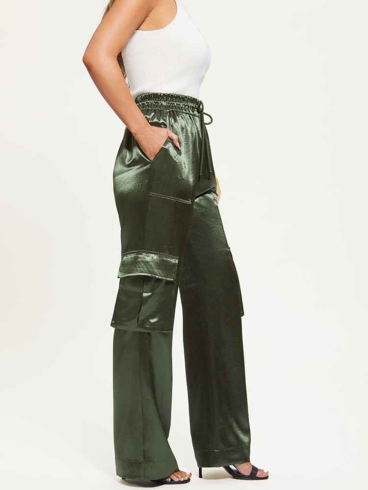 Chantal Metallic Cargo Pants