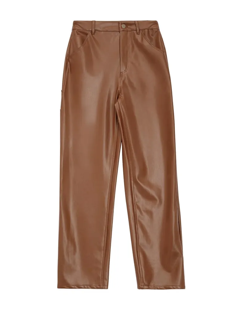 GUESS Originals Faux-Leather Carpenter Pants