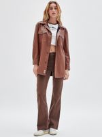 GUESS Originals Faux-Leather Shirt Jacket