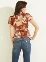 Eco Lila Paisley Top