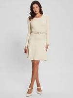 Eco Paige Pleated Sweater Dress