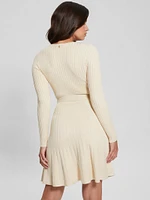 Eco Paige Pleated Sweater Dress