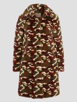 Amira Camo Faux-Fur Coat