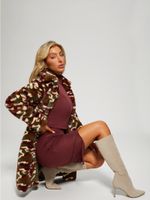 Amira Camo Faux-Fur Coat