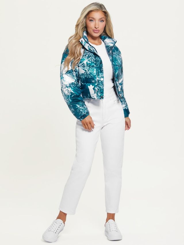 Cropped Cocoon Puffer Jacket